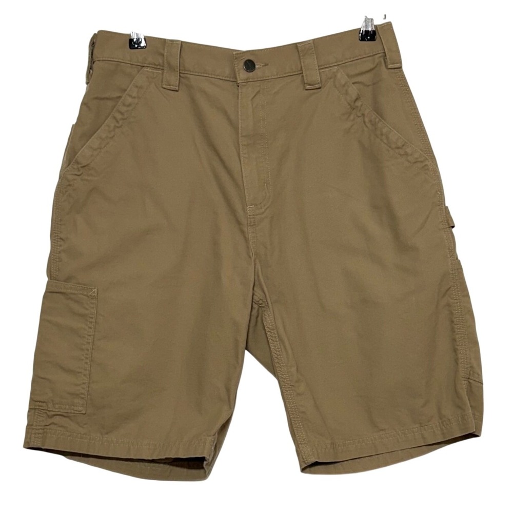 Carhartt Shorts Mens 33X10" Inseam Tan Original Fit Canvas Carpenter Workwear